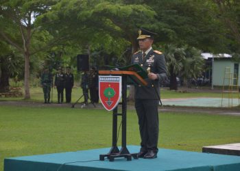 Danrem 142/Tatag Pimpin Upacara Hari Lahir Pancasila