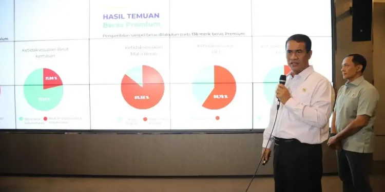 Investigasi Kementan: Mayoritas Beras Premium dan Medium tak sesuai Standar, Rugikan Konsumen Rp99,35 Triliun