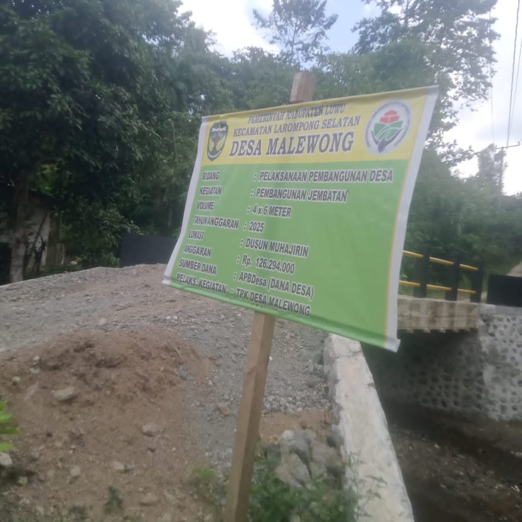 Pembangunan Jembatan Desa Malewong Disorot, Aktivis Siap Laporkan ke APH ” Ini Menjadi Pintu Masuk”