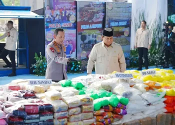 Polri Musnahkan 214 Ton Narkoba, Prabowo Beri Apresiasi Tinggi