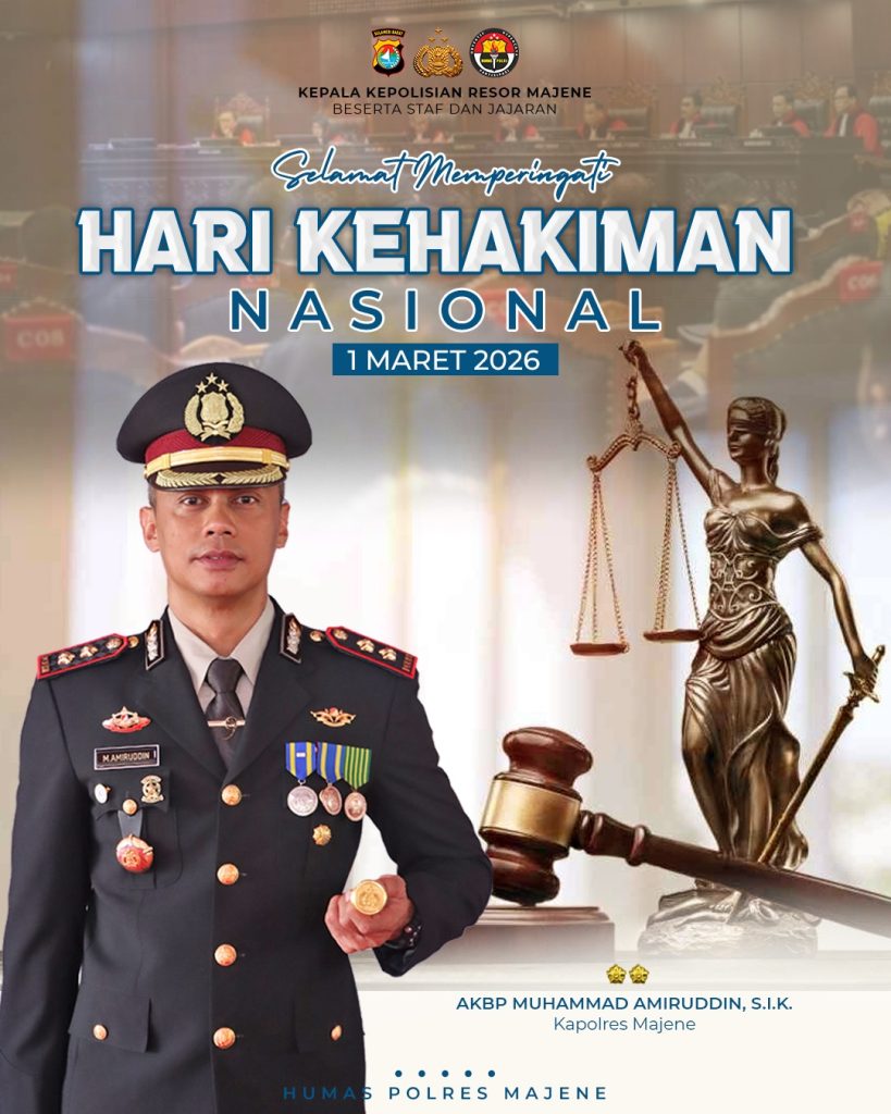 Kapolres Majene Peringatan Hari Kehakiman Nasional 2026