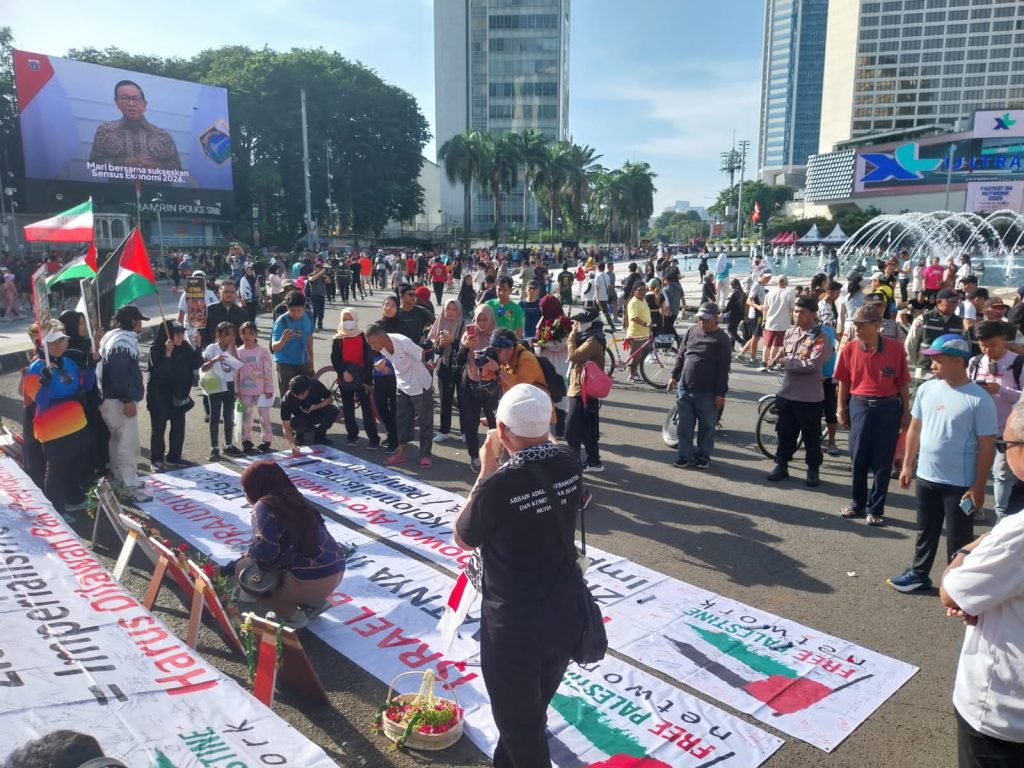 Darah Prajurit Tertumpah, Free Palestine Network Gelar Aksi Serentak di Berbagai Kota Indonesia