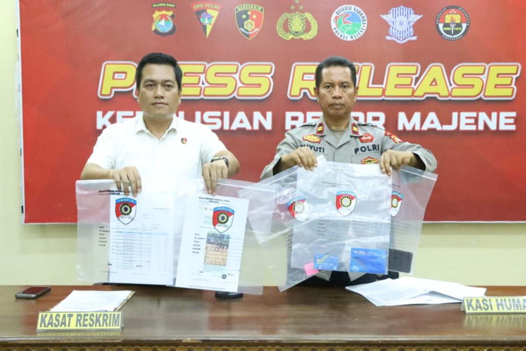 Satreskrim Polres Majene Ungkap Kasus Penipuan Jasa Tukar Uang, Seorang Wanita Ditetapkan Tersangka