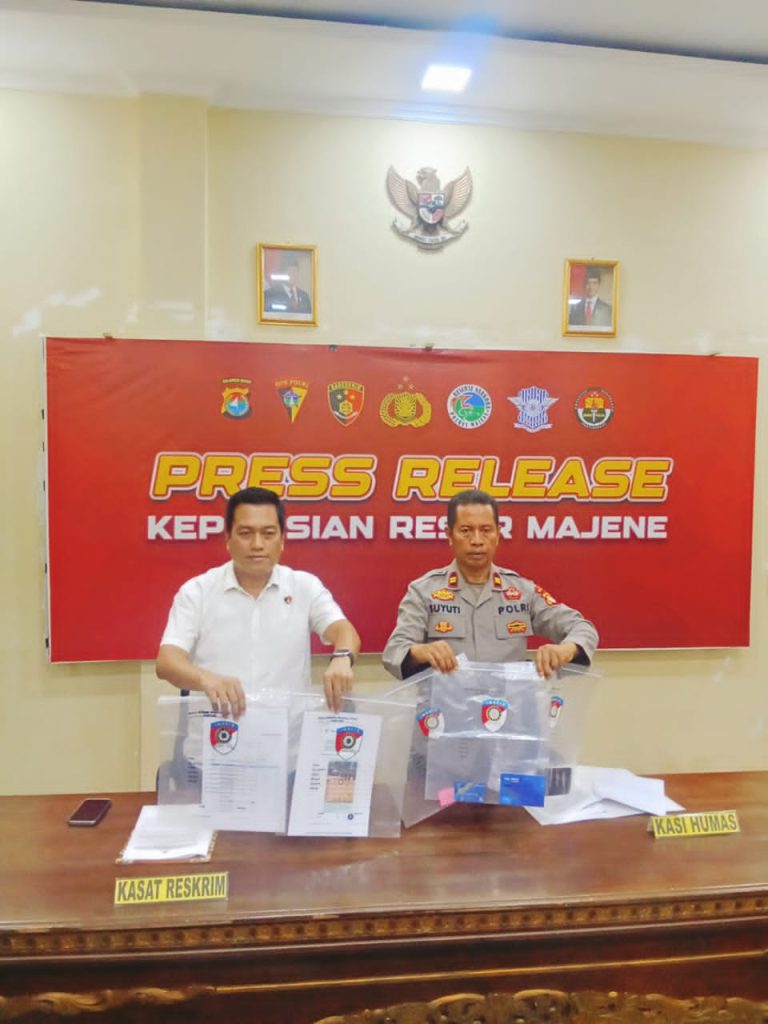Polres Majene Ungkap Kasus Penipuan Jasa Tukar Uang, Seorang Wanita Ditetapkan Tersangka