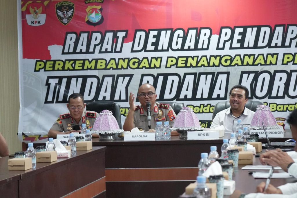 Kapolda Sulbar Pimpin Rapat Dengar Pendapat, Kupas Tuntas Penanganan Perkara Korupsi