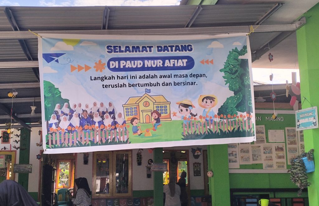 Hari Kedua Sekolah di TK Nur Afiat Berlangsung Ceria, Distribusi MBG Datang Terlambat