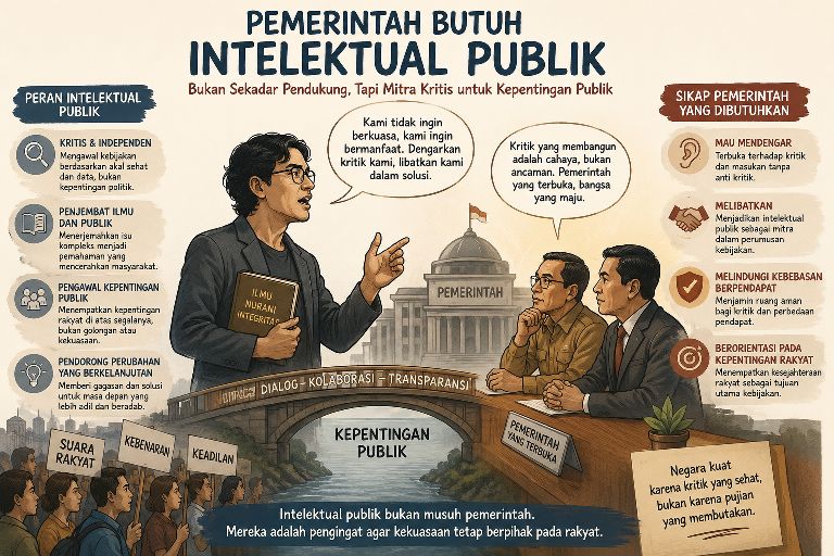 Pemerintah Membutuhkan Intelektual Publik sebagai Mitra Kritis dalam Mewujudkan Tata Kelola yang Baik