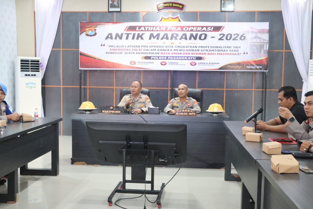 Latpraops Antik Marano 2026 Digelar, Polres Pasangkayu Siap Wujudkan Kamtibmas Kondusif