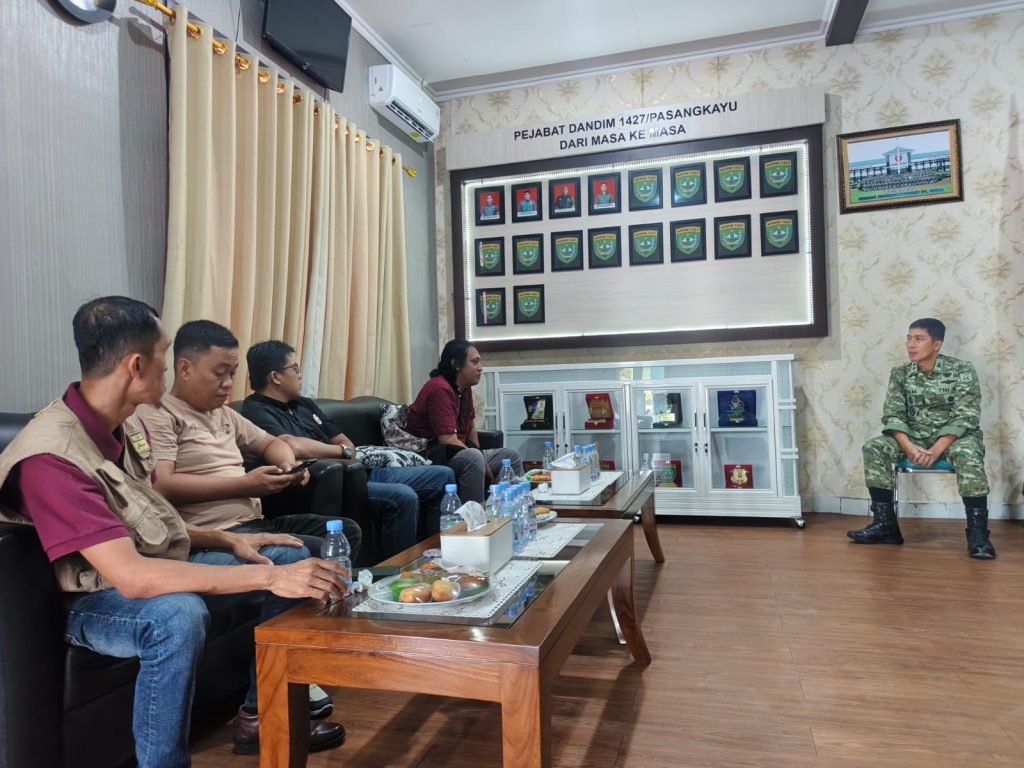 Pererat Sinergitas, IJS Pasangkayu Silaturahmi ke Dandim Imam Hanafi