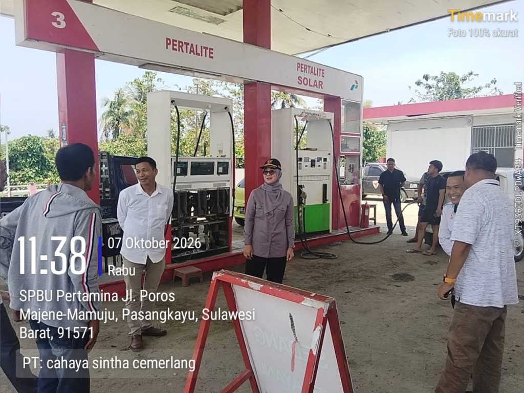 Stok Pertalite di Pasangkayu Aman, Wabup Tinjau Langsung SPBU Bulucindolo